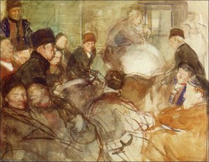 Sábado En Volendam (boceto) — Manuel Benedito Vives