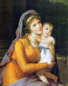 Baroness Anna Sergeevna Stroganova And Her Son Sergey — Louise Élisabeth Vigée Le Brun