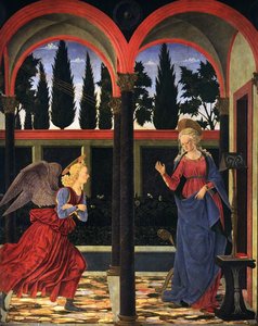 Annunciation — Alessio Baldovinetti, Early Renaissance