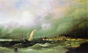 The Old Feodosia — Ivan Konstantinovich Aivazovsky