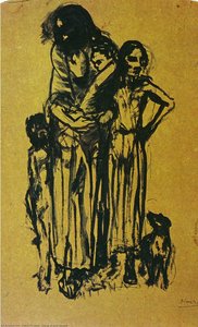 Group Of Poor People — Pablo Picasso, Expressionism