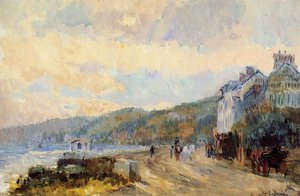 The Seine At Croisset, Near Rouen — Albert-charles Lebourg