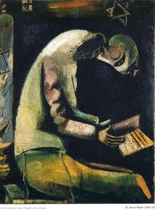 Jew At Prayer — Marc Chagall, Fantastic Expressionism