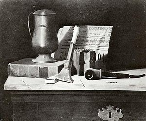 A Full Shelf, (painting) — John Frederick Peto