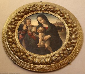Virgin And Child With St. John The Baptist — Girolamo Del Pacchia, High Renaissance