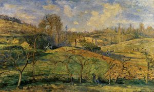 March Sun, Pontoise — Camille Pissarro