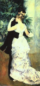 Dance In The City, Oil On Canvas, Musée D'orsay — Pierre-auguste Renoir, Impressionist Painting