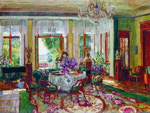 Interior of a Salon in Brasovo