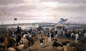 Disembarkation Of The Expedition To Kertch At Kamish — William Simpson