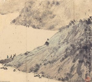 Scholars By The Stream — Fu Baoshi