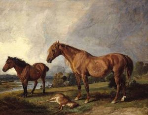Portraits Of Blackthorn, A Broodmare, With Old Jack, A Favourite Pony — James Ward, Romanticism