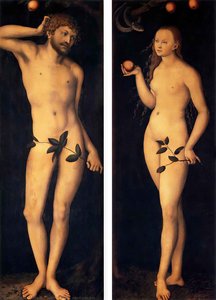 Adam And Eve — Lucas Cranach The Elder, Northern Renaissance