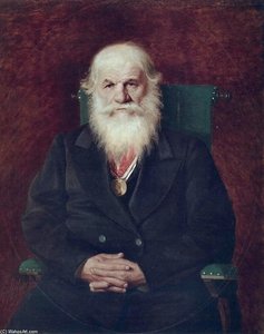 Portrait Of The Historian Mikhail Pogodin — Vasily Grigoryevich Perov