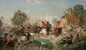 Reiterschlacht Vor Dem Dorf — Emil Hünten