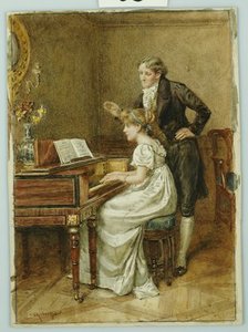 The Music Master — George Goodwin Kilburne