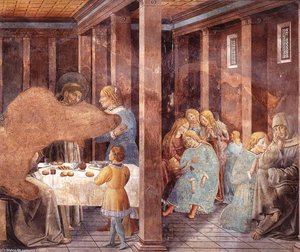Scenes From The Life Of St Francis (scene 8, South Wall) — Benozzo Gozzoli