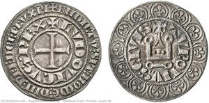 Medieval Coin (france: Louix Ix) — Eugène-louis Decisy