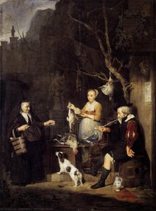 The Poultry Woman — Gabriel Metsu, Dutch Golden Age