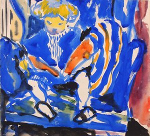Child Reading — Henry Lyman Saÿen