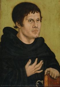 Portrait Of Martin Luther As An Augustinian Monk — Lucas Cranach The Elder