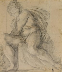 Study For An Ignudo — Annibale Carracci