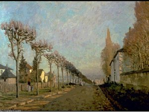 Chemin De La Machine, Louveciennes - - — Alfred Sisley