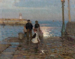 Study for 'The Two Piers'