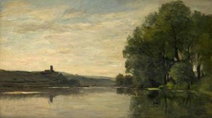 Château Gaillard, The Seine At Roche Guyon — Charles-françois Daubigny