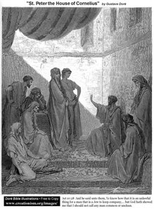 St.peter In The House Of Cornelius — Paul Gustave Doré