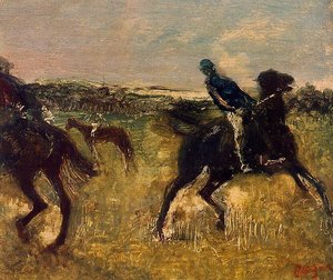 Jockeys 1 — Edgar Degas, Impressionism