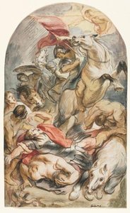 The Conversion Of Saul With Horseman And Banner — Jacob Jordaens