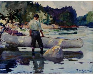 The White Canoe — Frank Weston Benson
