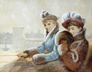 Riding In A Sleigh — Jean Georges Béraud