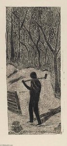 Woodsman With Axe — Frank Mcclure