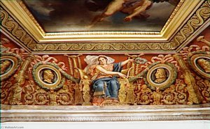 LE TRIOMPHE DE LA PEINTURE FRANCAISE APOTHEOSE DE POUSSIN, DE LE SUEUR ET DE LE BRUN