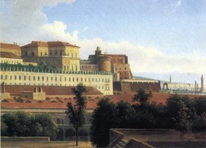 The Palazzo Reale And The Harbor - Naples — Alexandre-hyacinthe Dunouy, Neoclassicism
