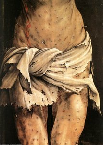 The Crucifixion (detail) — Matthias Grünewald, Northern Renaissance