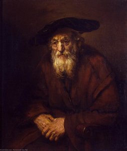Portrait Of An Old Jew — Rembrandt Van Rijn, Baroque