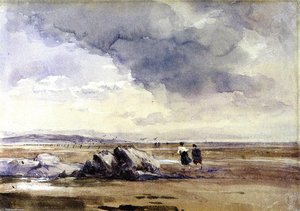 On Lancaster Sands, Low Tide — David Cox