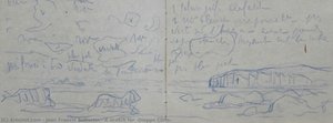 A sketch for “Dieppe Cliffs”