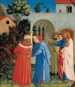 El Apóstol Santiago Liberando Al Mago Hermógenes — Fra Angelico, Early Renaissance