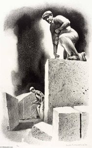 In A Quarry — Louis Lozowick