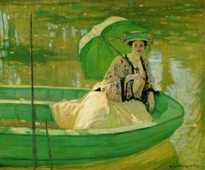 Lady With Parasol — Frederick Carl Frieseke