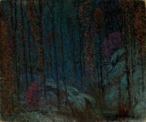 Dark Mood In The Woods — John Joseph Enneking