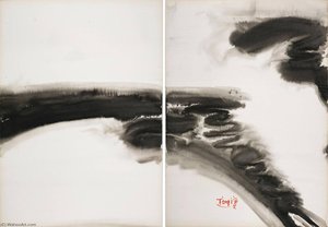 Sans Titre (diptych) — Tang Haiwen
