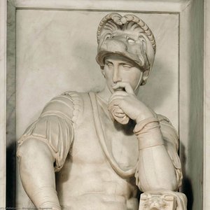 Tomb Of Lorenzo De' Medici (detail) — Michelangelo Buonarroti, High Renaissance
