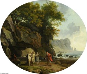 Scene From 'the Tempest' — George Barret The Elder