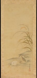 Quail And Millet — Kiyohara Yukinobu