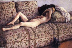 Nude On A Couch — Gustave Caillebotte
