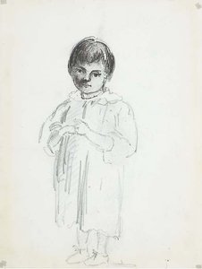 A Standing Boy — Camille Pissarro